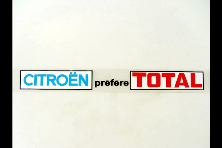 Autocollant Citroën préfère TOTAL
