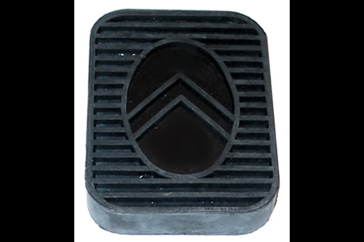 Rubber pad for clutch and brake pedals
