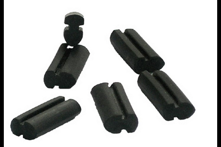 Glass guide rubber 9x8x6mmn 6 pcs for 4 doors