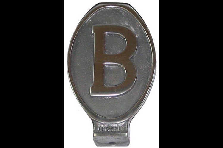 Robri-Länderzeichen B (Aluminium)