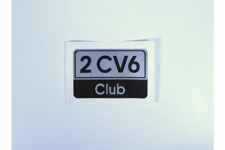 AUTOCOLLANT 2CV6 CLUB