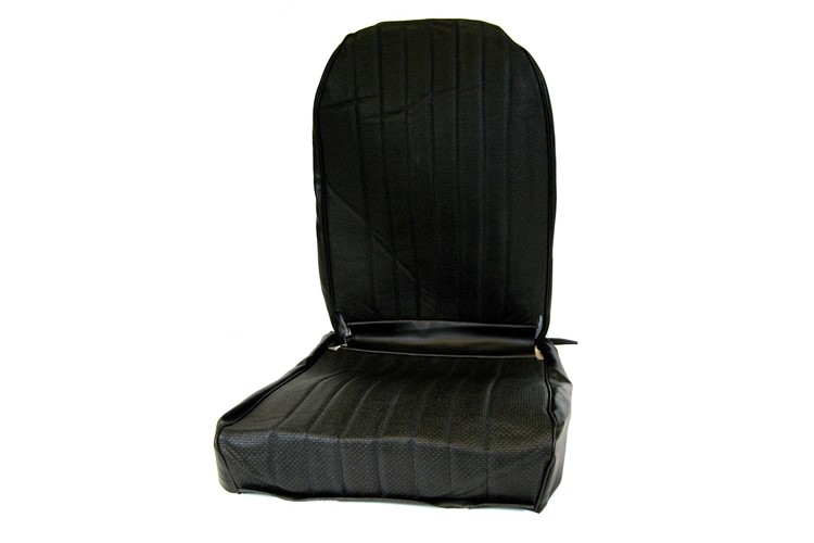 Housse de siège gauche en skaï noir