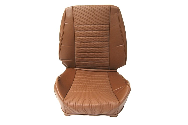 Garniture de siège droit en skaï brun