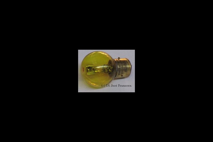 Head light bulb 6 V 36/45 W French socket yellow