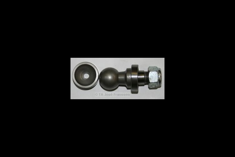 Upper swivel ball assembly with cups and shims