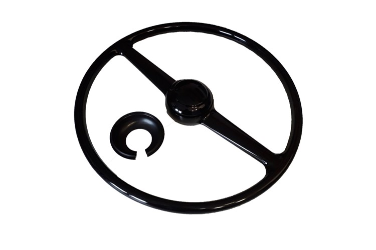 Steering wheel black mat - with a small manufacturing error