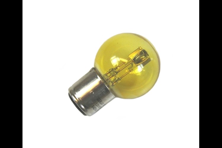 lamp12v 40/45 w franse fitting geel